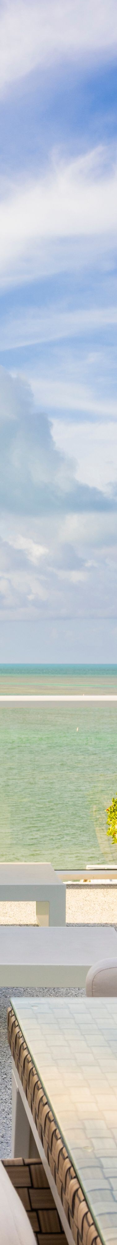Vista desde el balcón de la suite Three Waters en Islamorada
