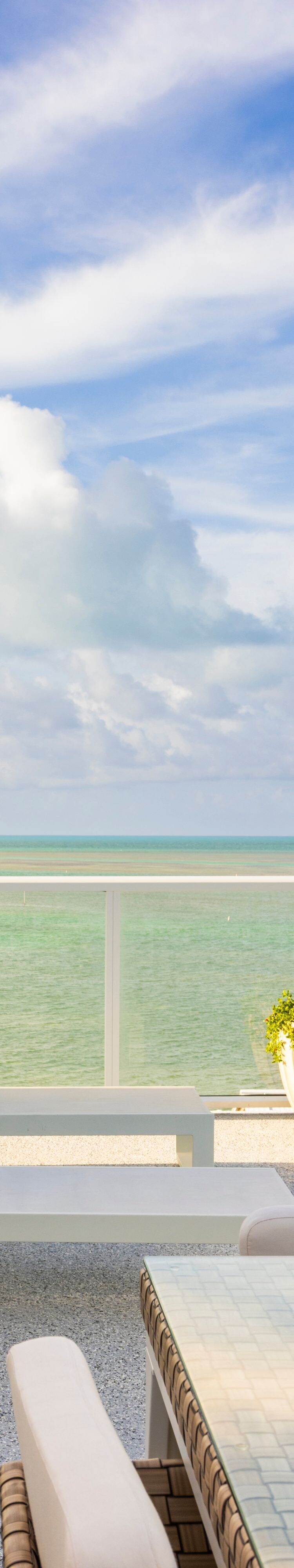 Vista desde el balcón de la suite Three Waters en Islamorada