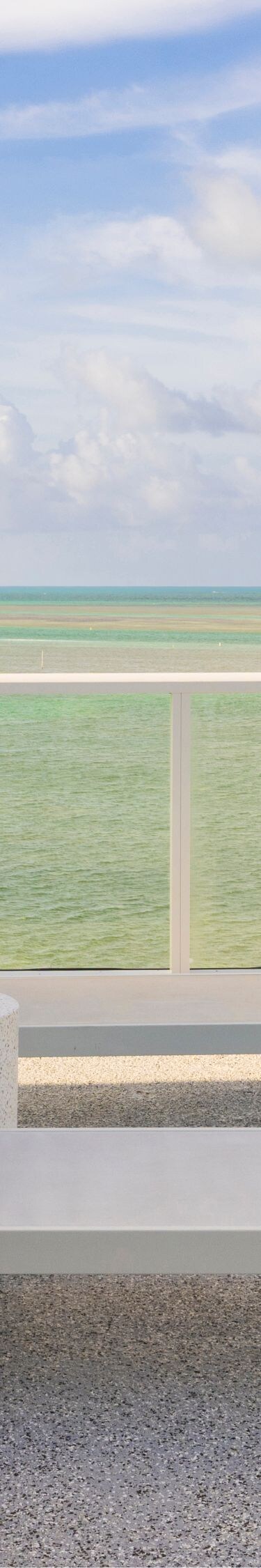 Vista desde el balcón de la suite Three Waters en Islamorada