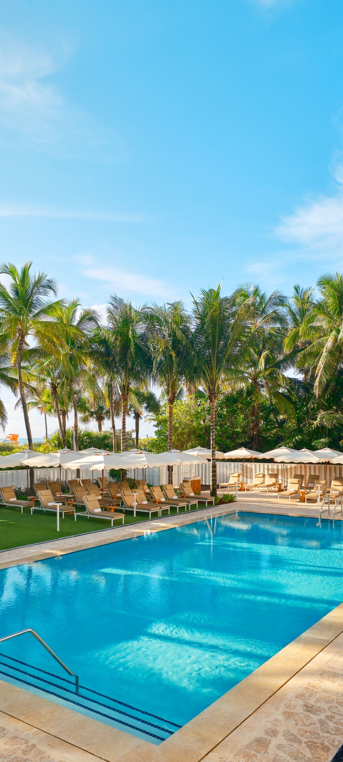Pool with lounge chairs