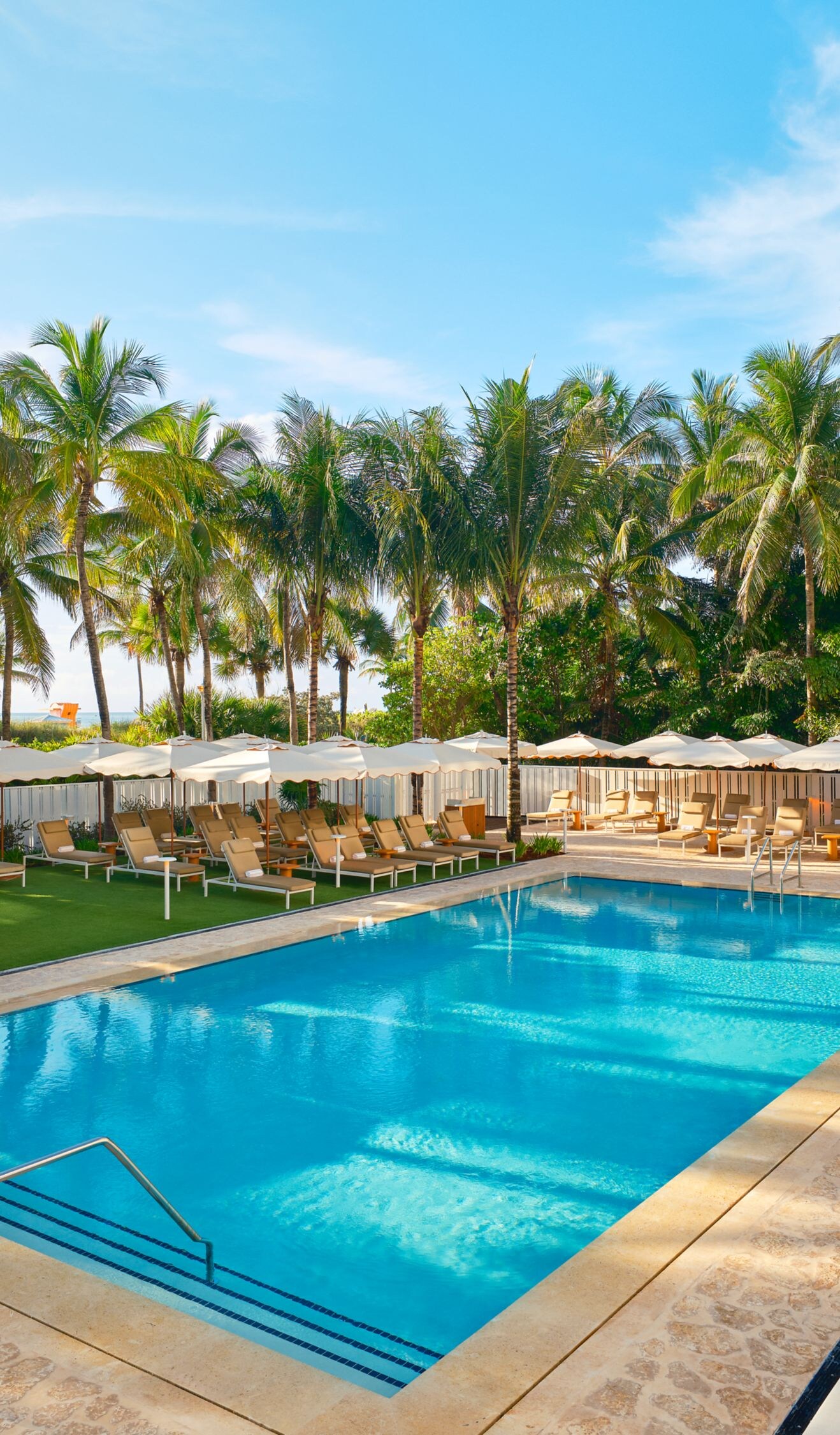 Pool with lounge chairs