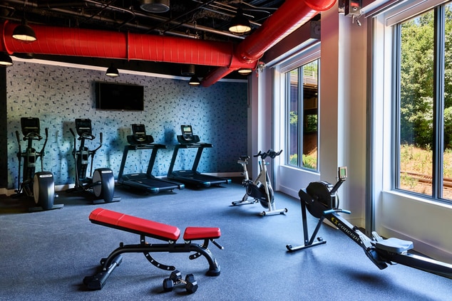 fitness center, workout, treadmill