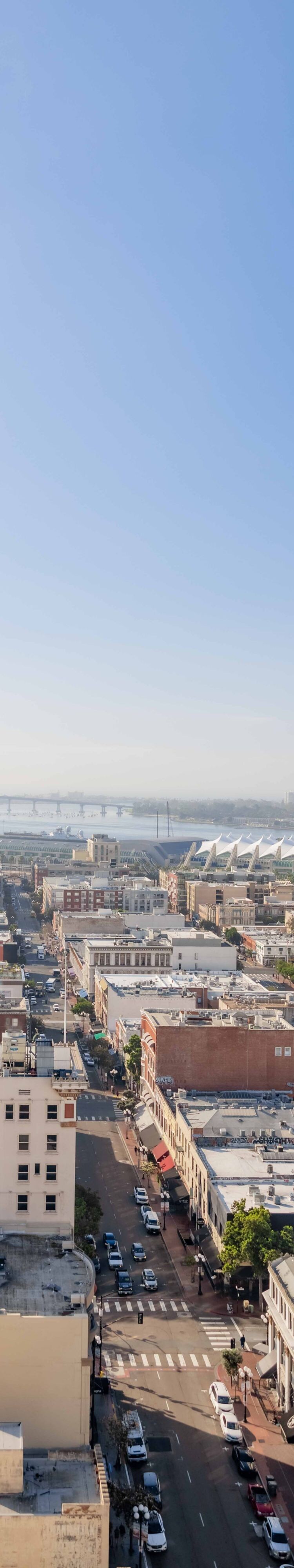 View of downtown San Diego and San Diego Bay