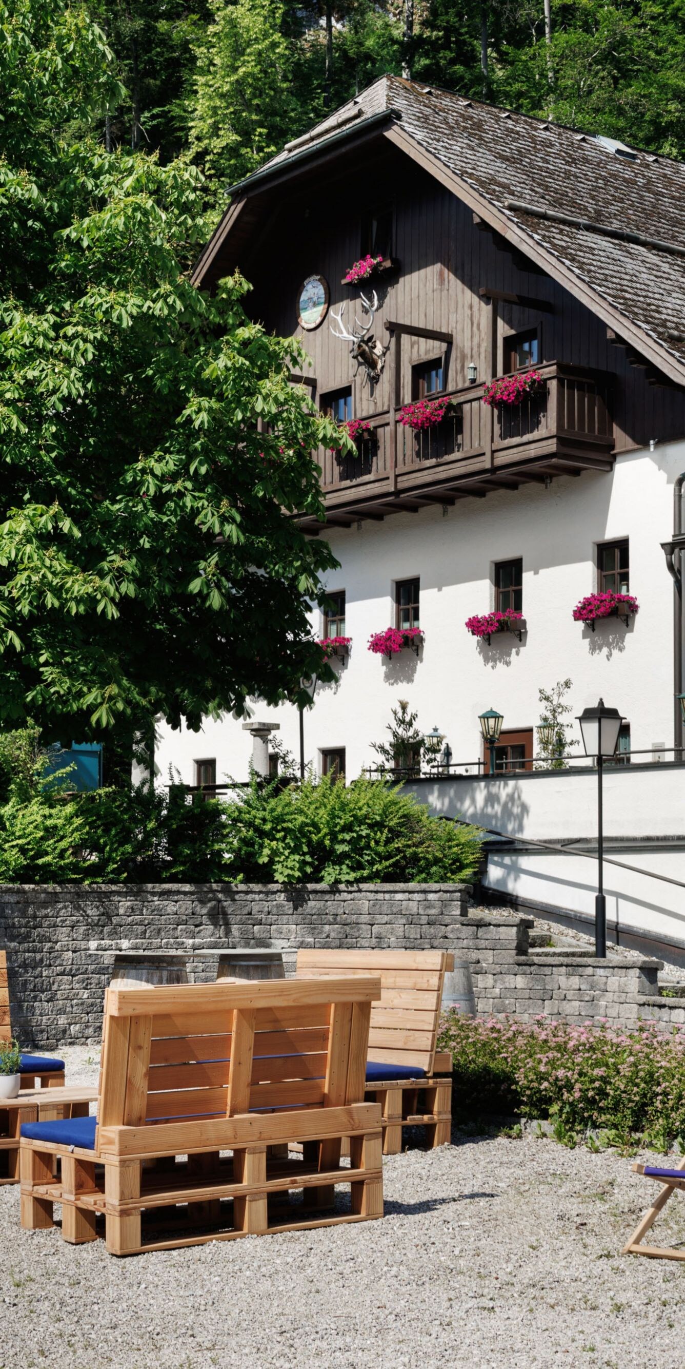 Summer Biergarten setting