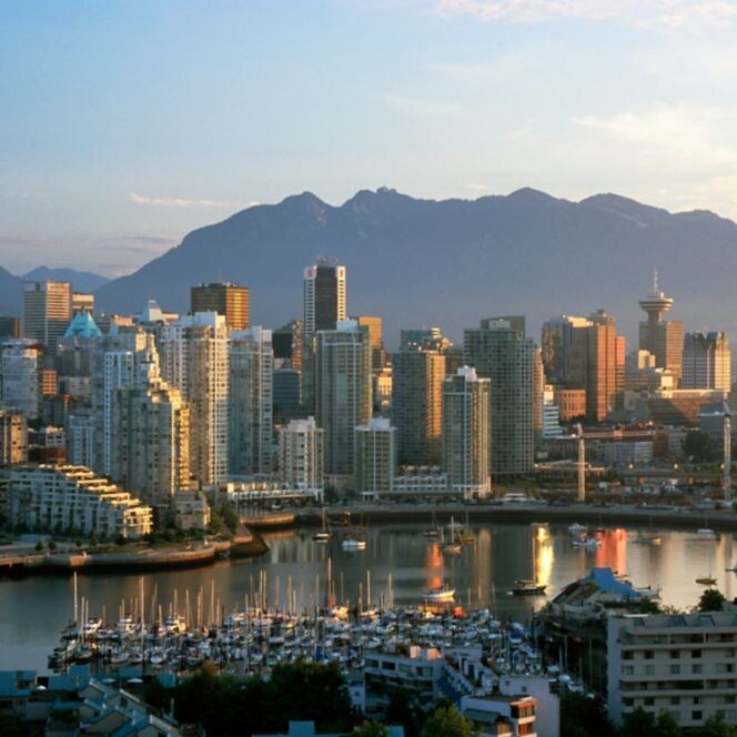 The Vancouver skyline