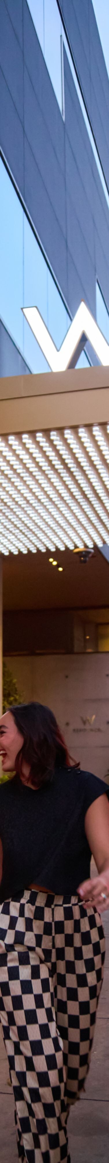 Leaving the hotel for the Night