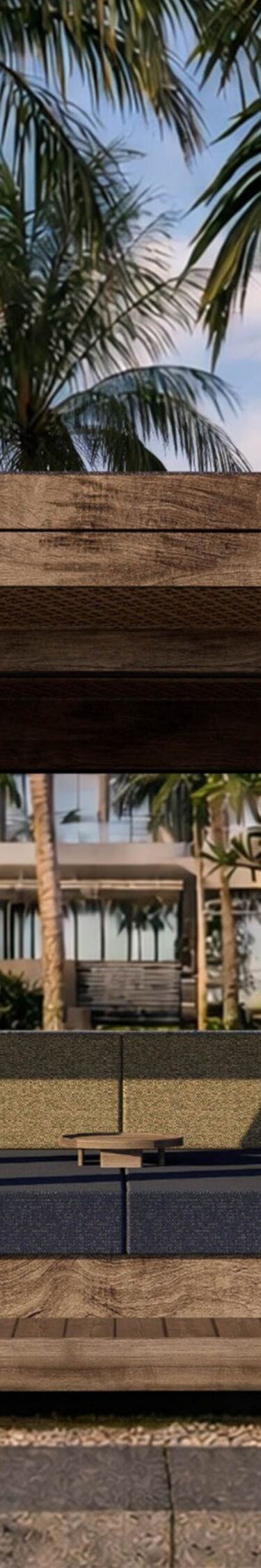 Alunê Beach Cabana with shaded seating for four