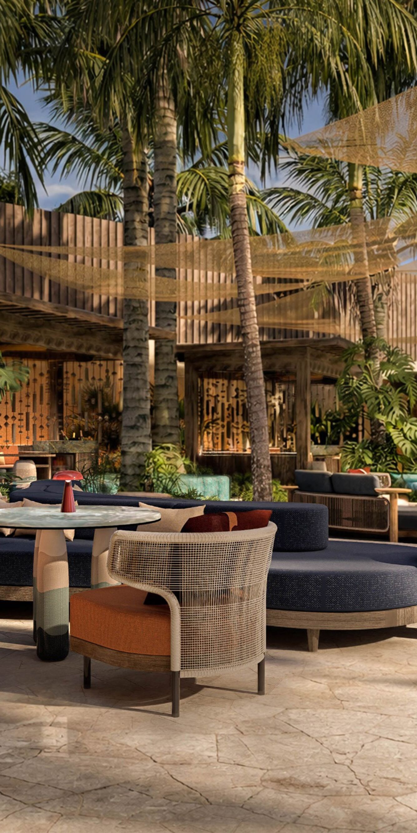 Alunê Lounge Area with stylish social seating