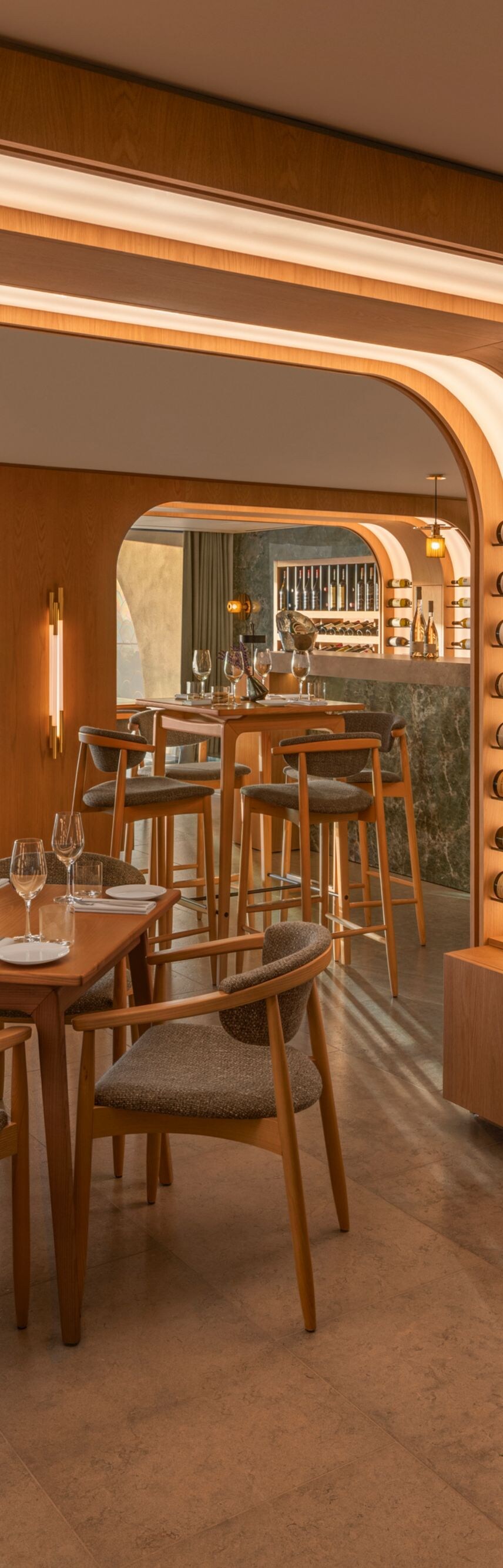 Vino restaurant interior setup