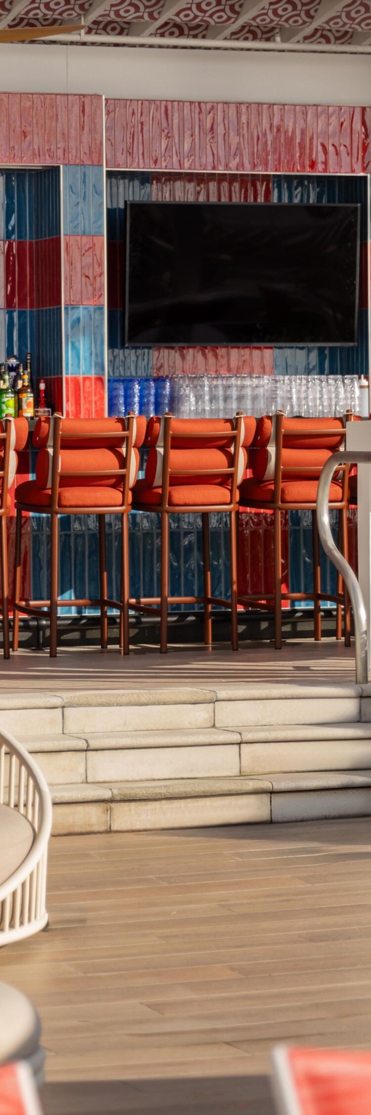 Outdoor resort dining area