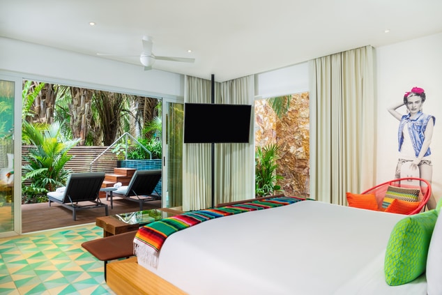 Privacy and intimacy await at our Jungle View Room