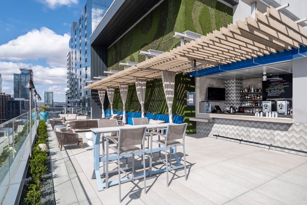 rooftop seating bar