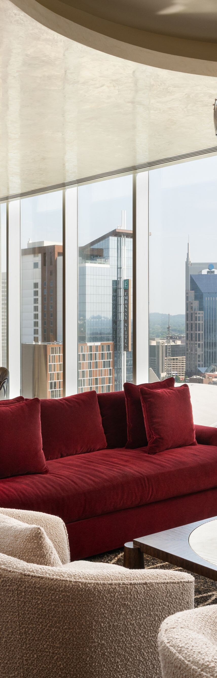 Living and Dining in Broadway Suite