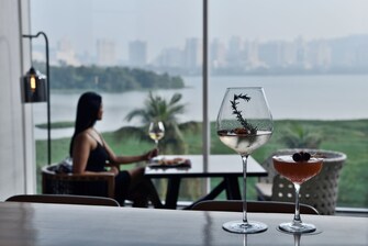 Sip and savor by the lake