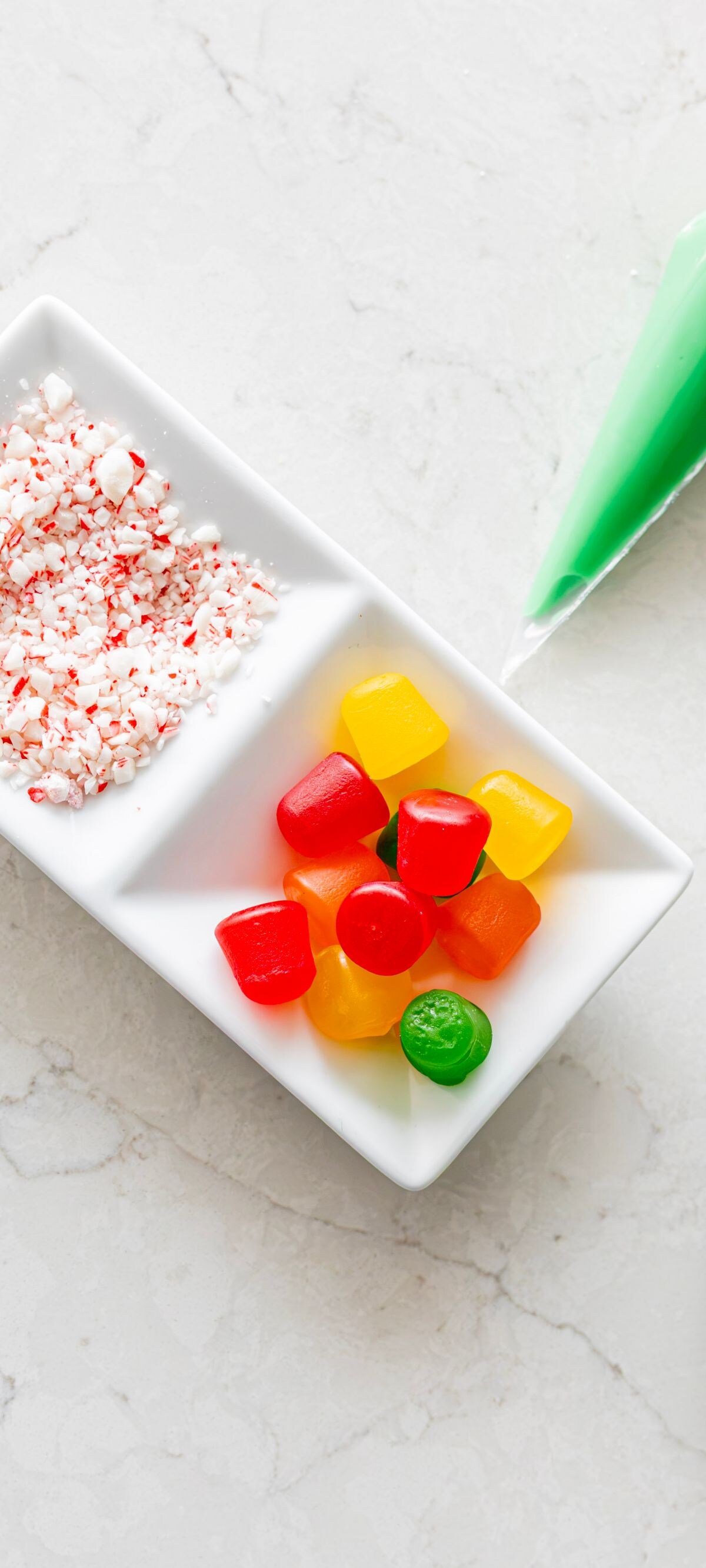 Holiday cookies with icing and candy