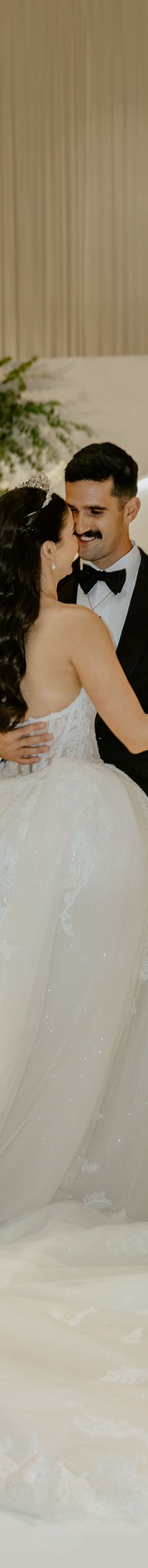 Couple dancing at their wedding reception