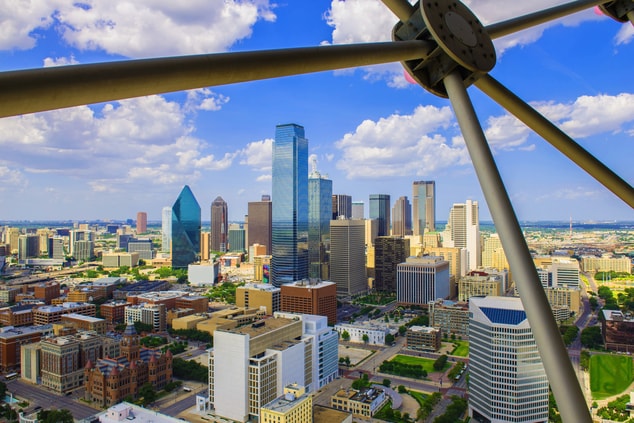 Dallas Skyline, buildings, sky