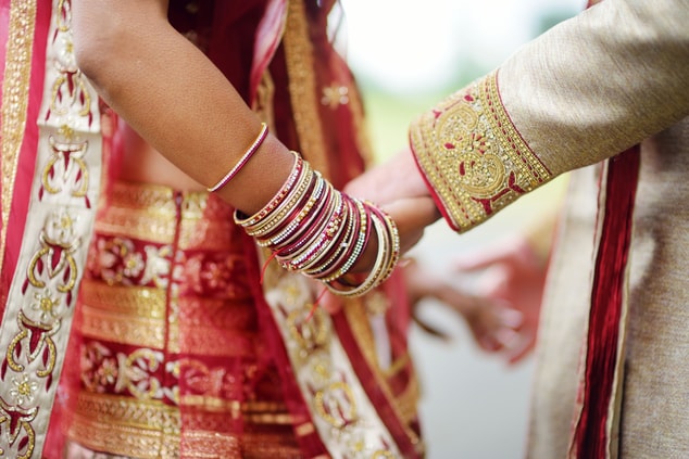 South Asian Wedding couple