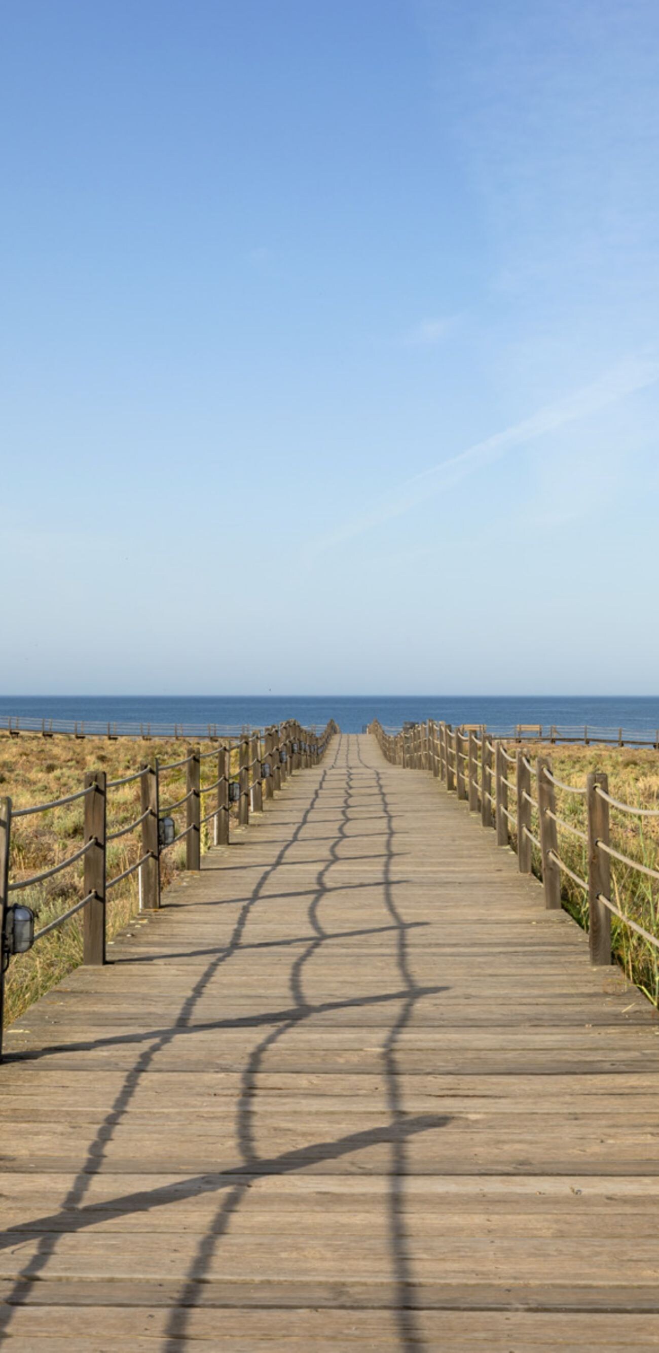 Boardwalk from the hotel to the Salgados 