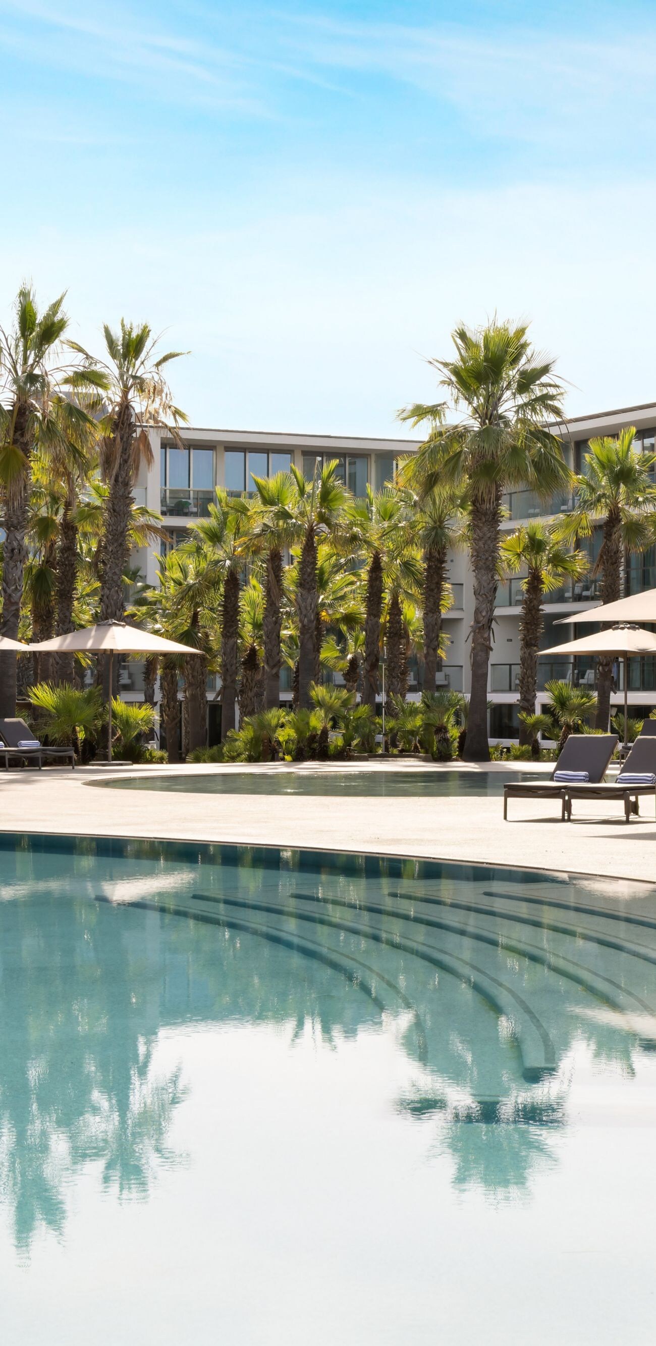 Palm-fringed outdoor swimming pool at The Westin S