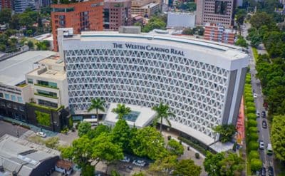 Exterior view of the hotel at daytime