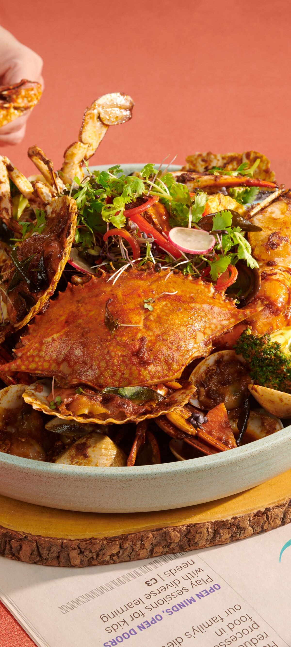 shell out, seafood, set menu