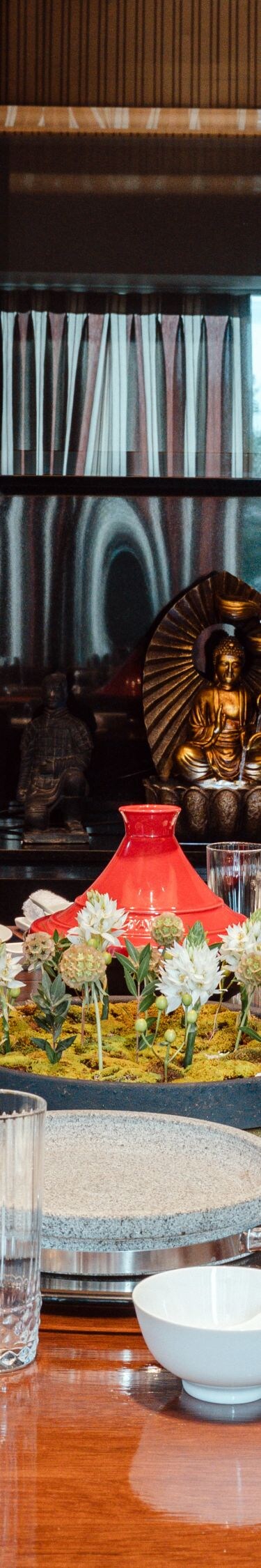 Private dining experience setup