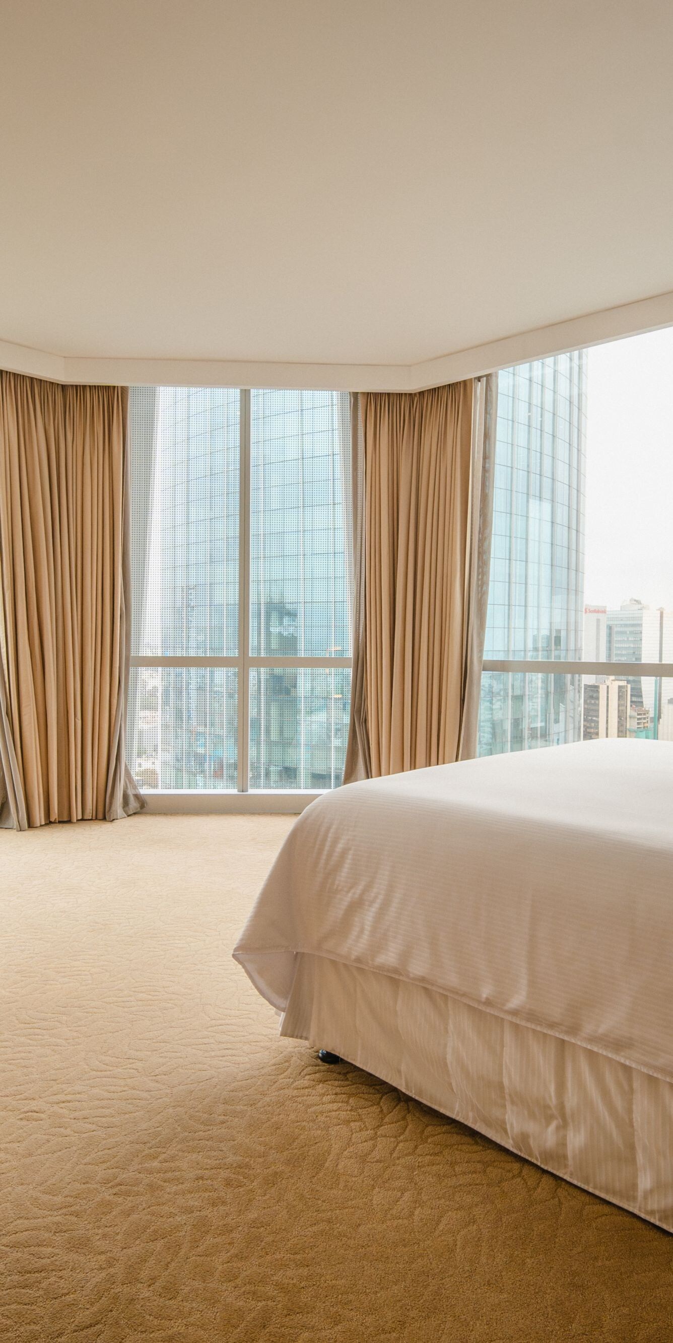 King guest room with city view