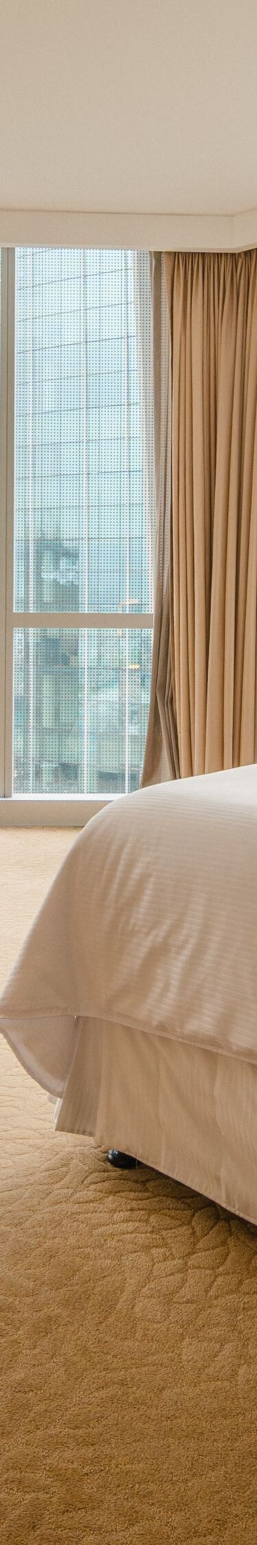 King guest room with city view