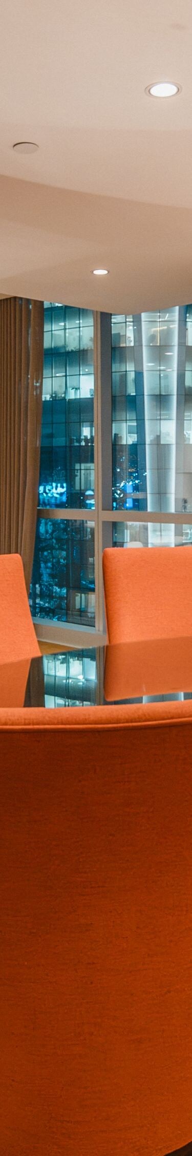 Suite dining and living area