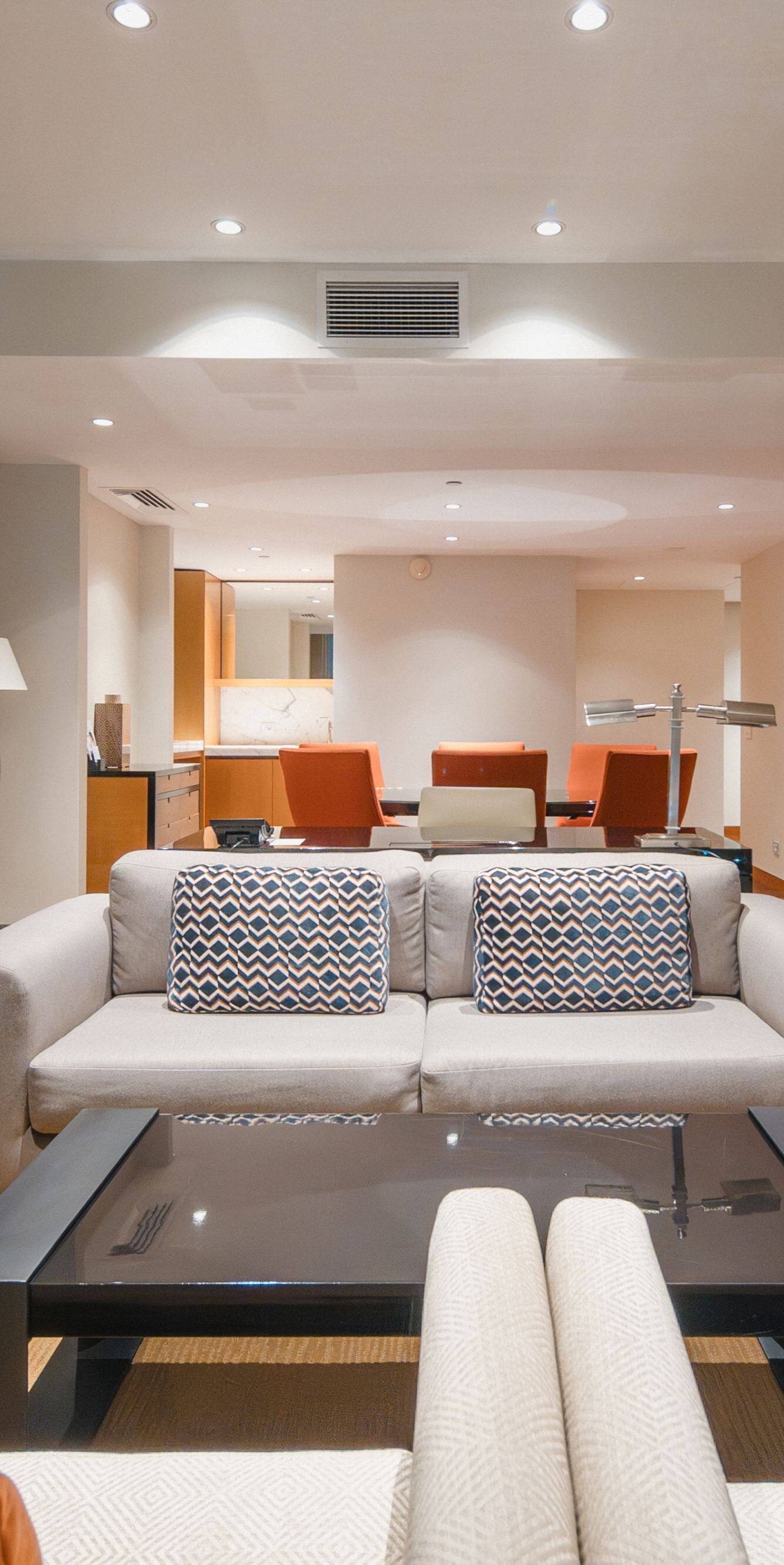 Spacious suite living room