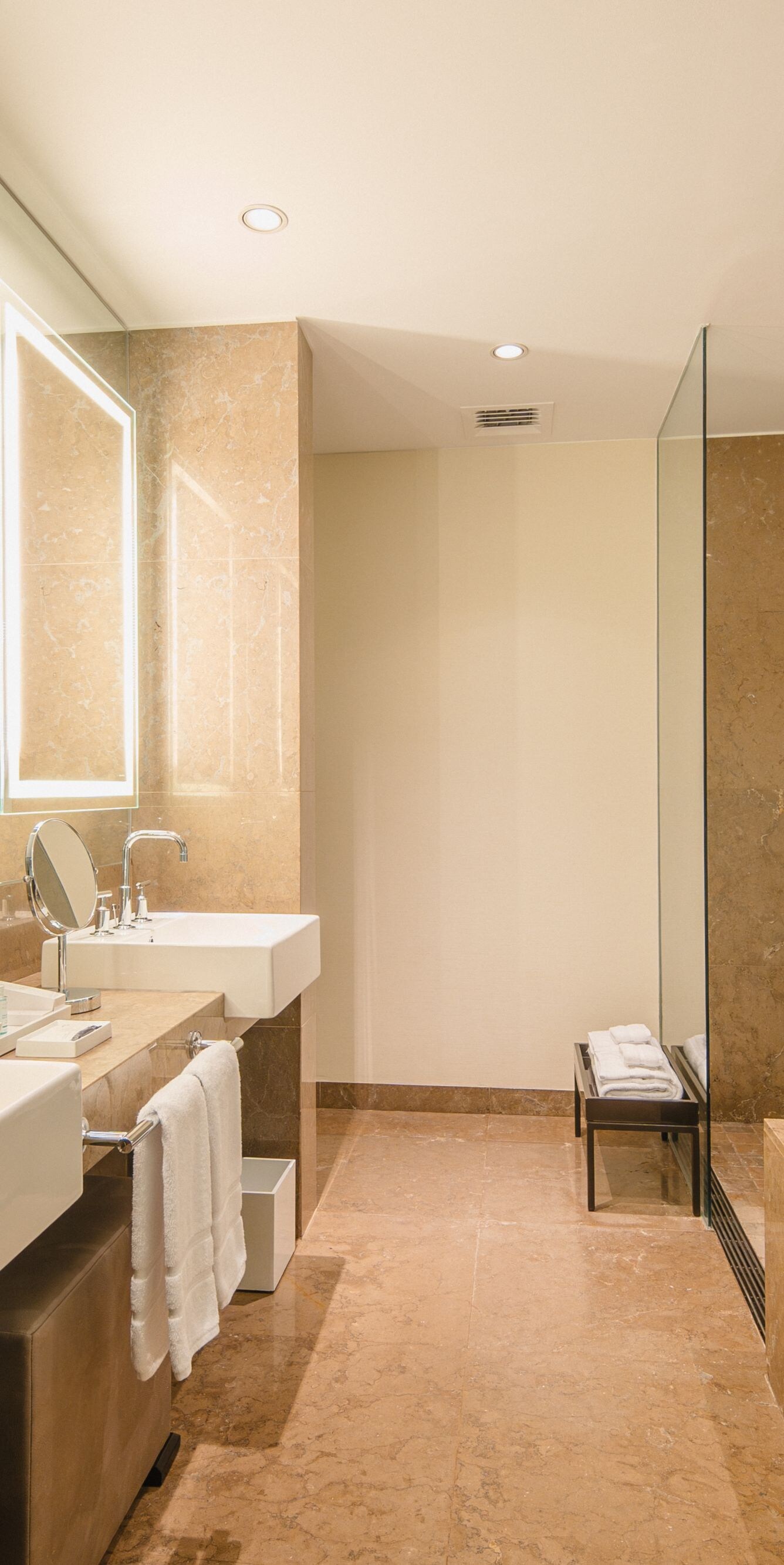 Guest room bathroom interior