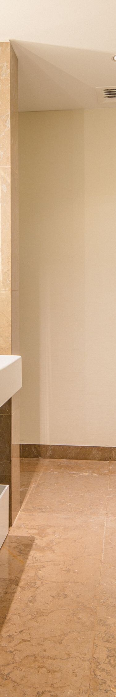 Guest room bathroom interior