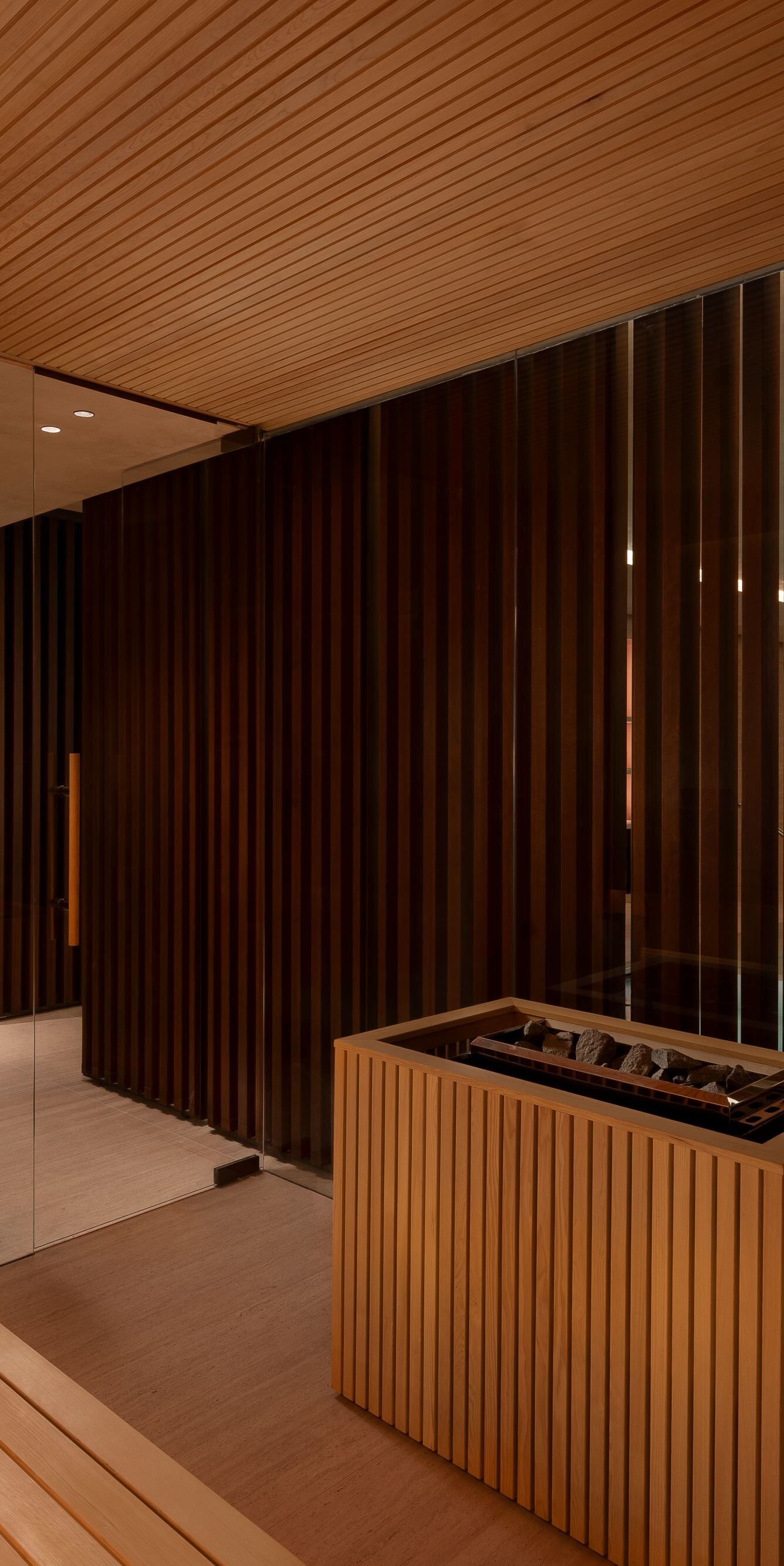 Sauna interamente in legno