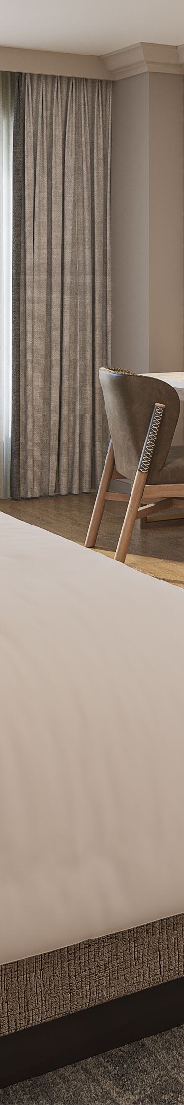 guestroom with view of city