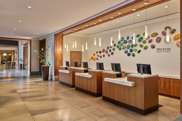 Front desk and lobby