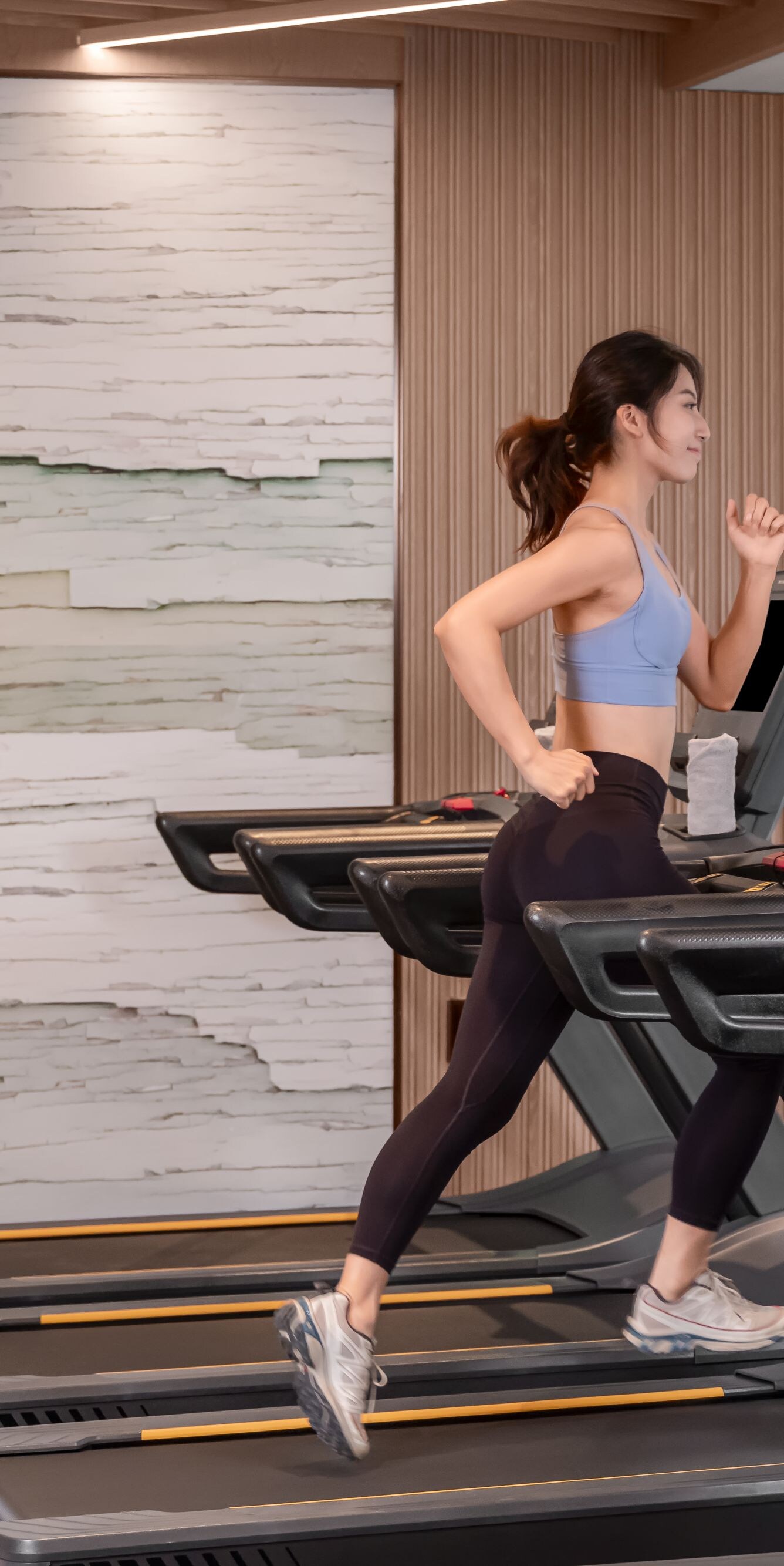 Woman on a treadmill