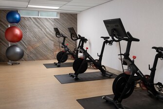 Exercise bikes and balance balls