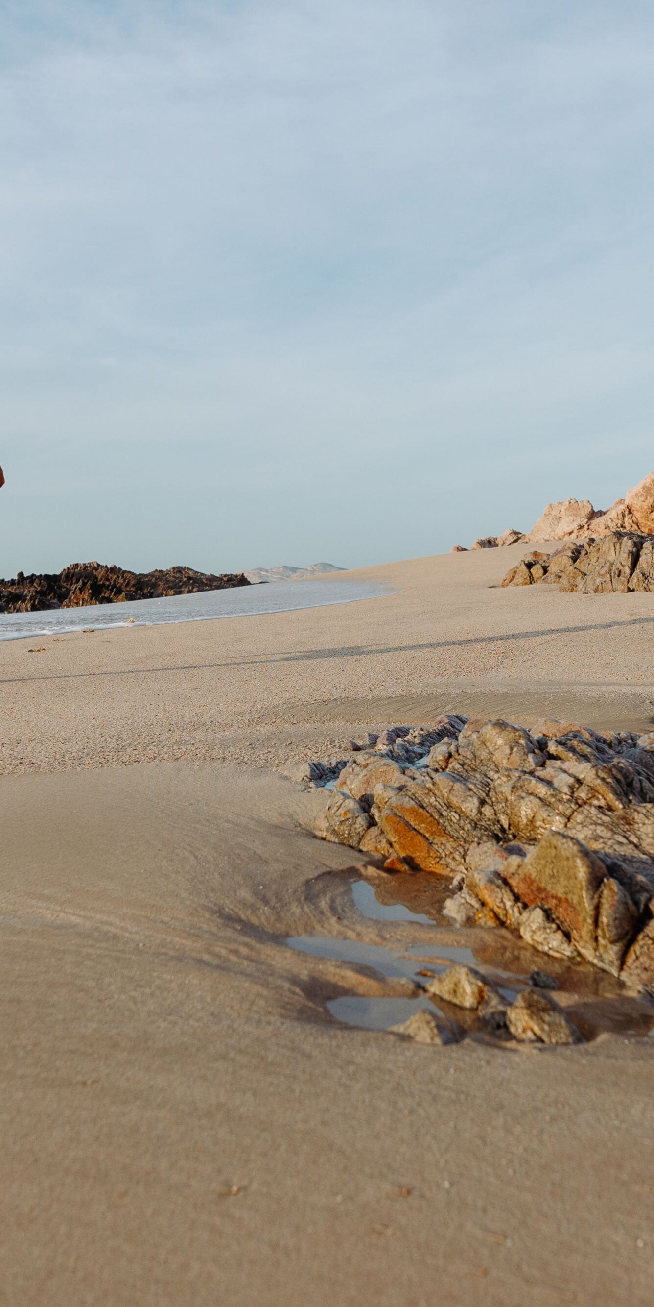 Man jogging on Los Cabos Beach