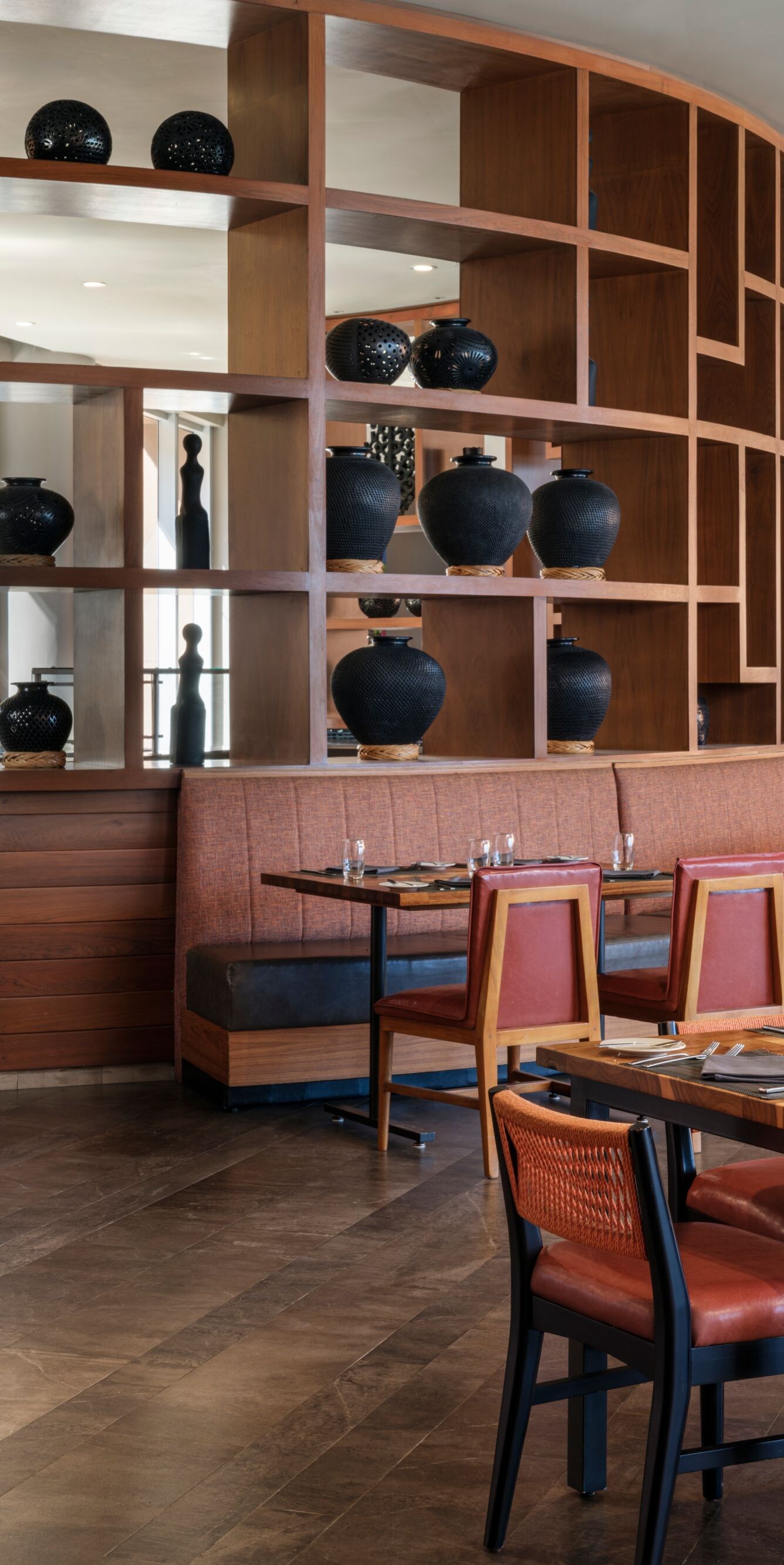 Restaurant indoor dining area