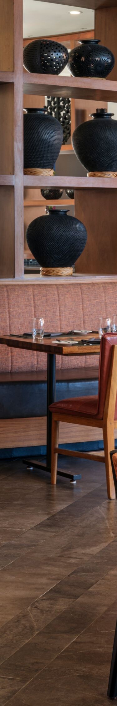 Restaurant indoor dining area