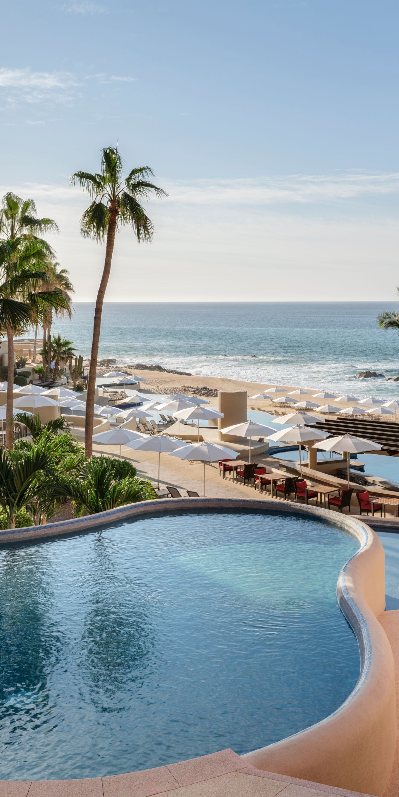 Pool with view of Sea of Cortez in Los Cabos