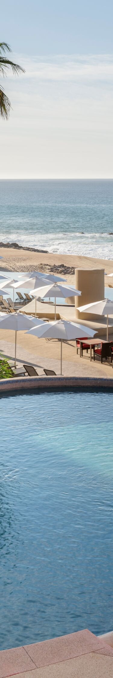 Pool with view of Sea of Cortez in Los Cabos