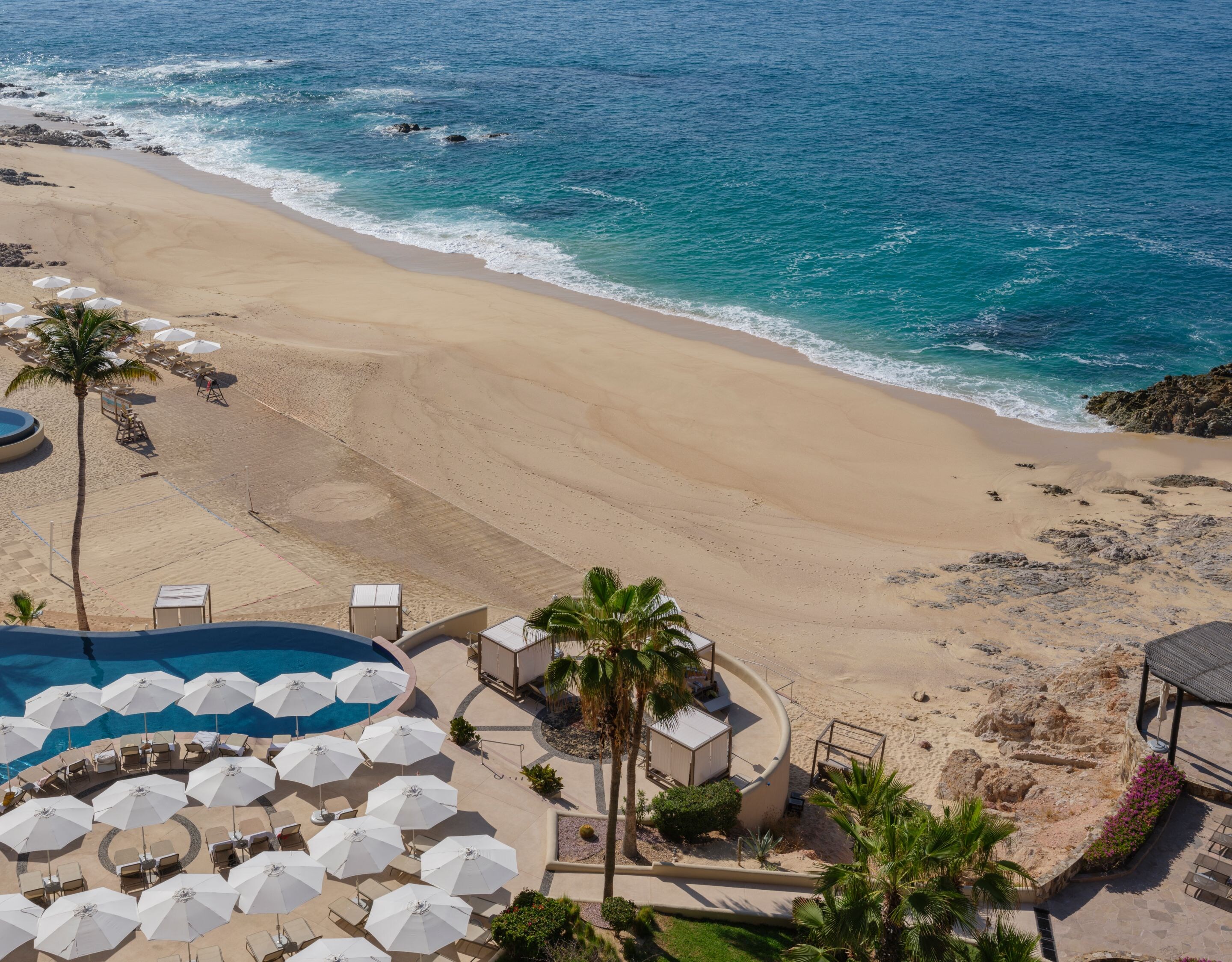 Vista al mar desde un balcón en Los Cabos
