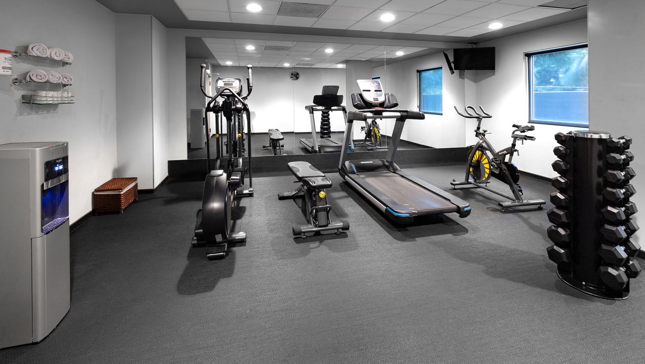 Fitness Center with gym equipment