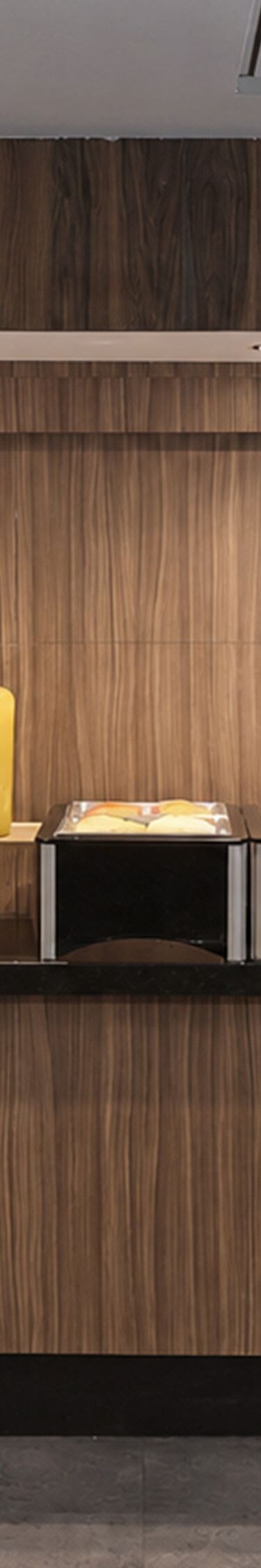 breakfast items displayed on a buttet