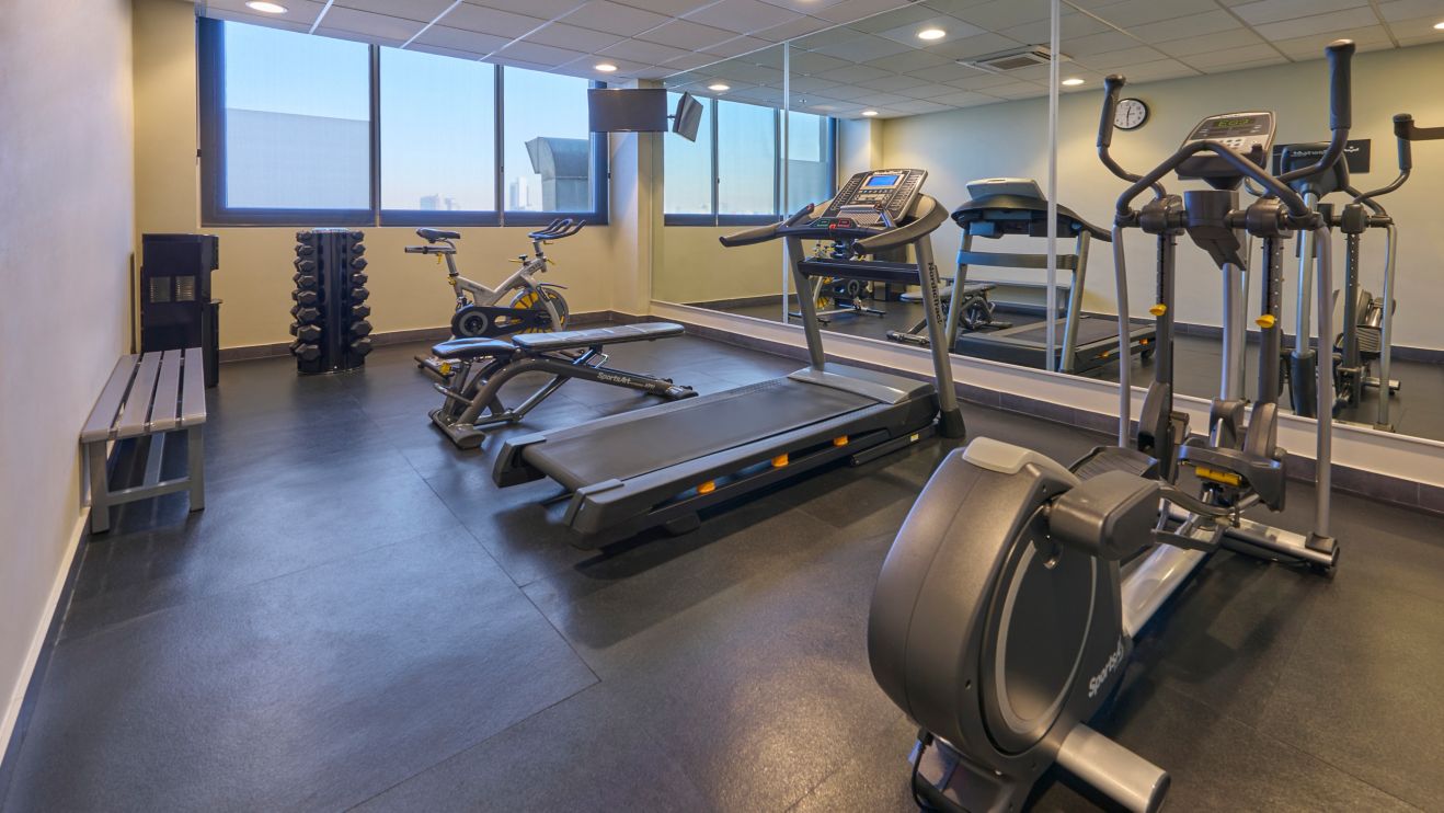 Gym with cardio machines