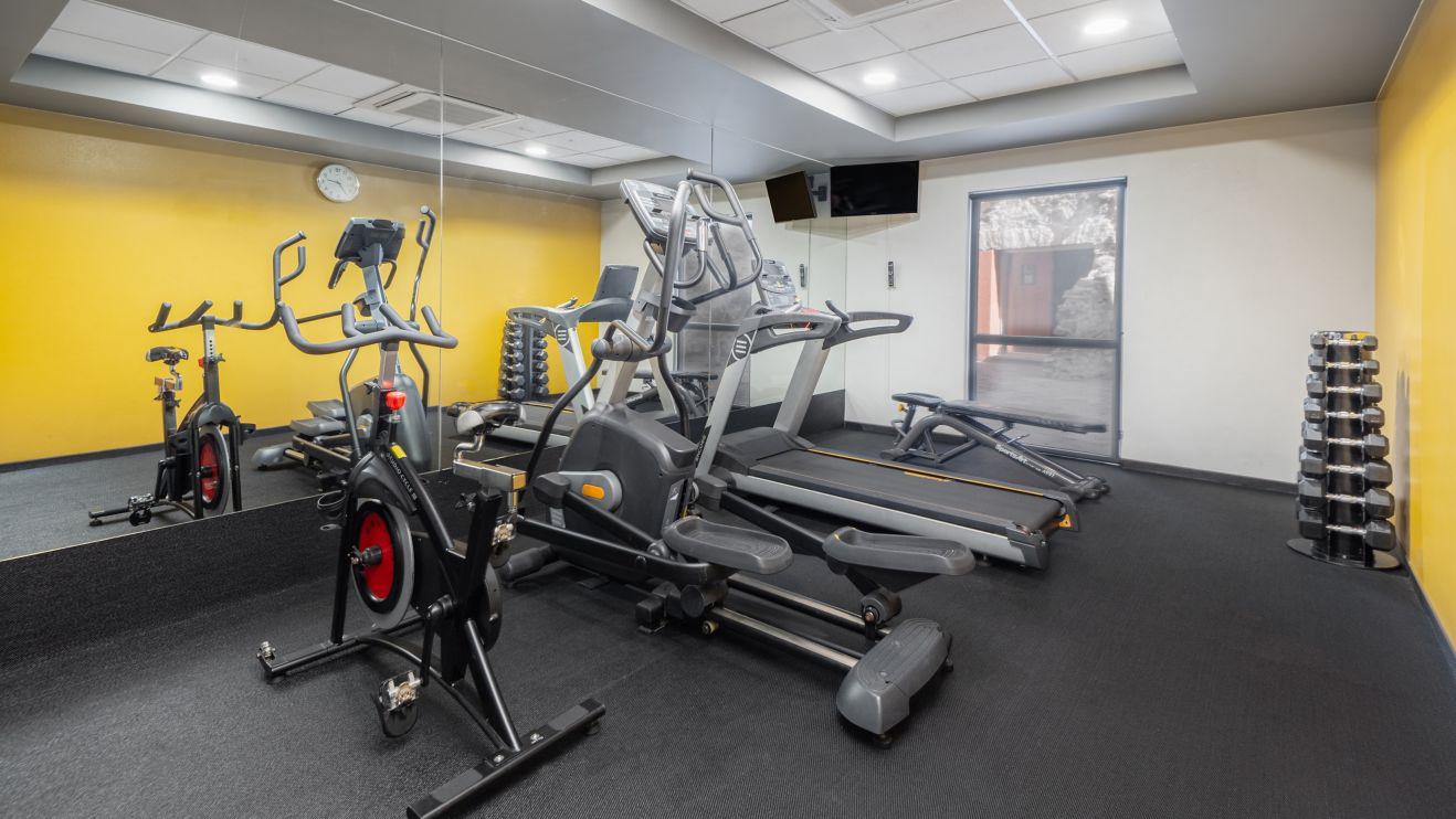 Fitness Center with variety of equipment