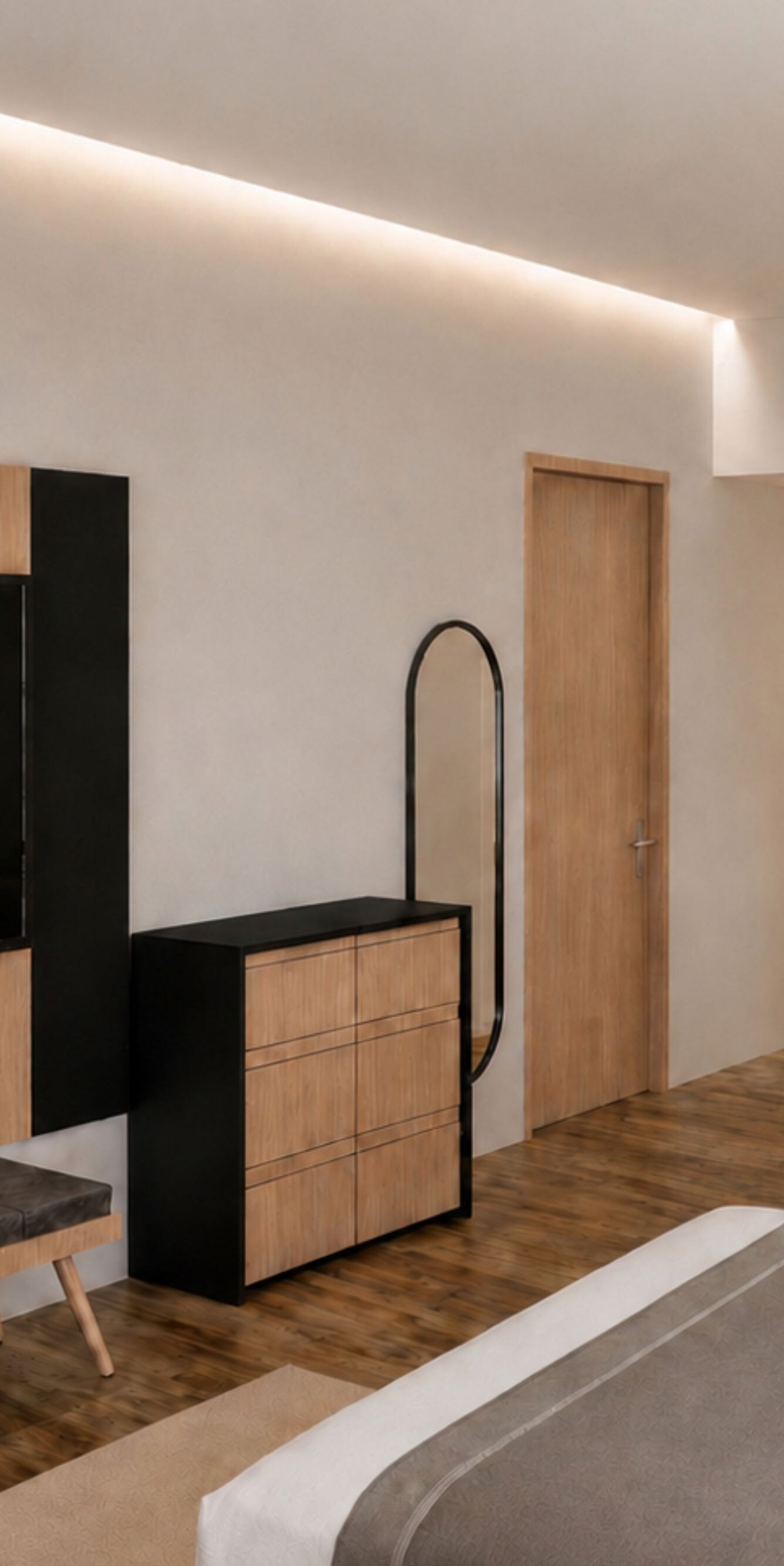 Habitación, 2 camas, televisor, muebles