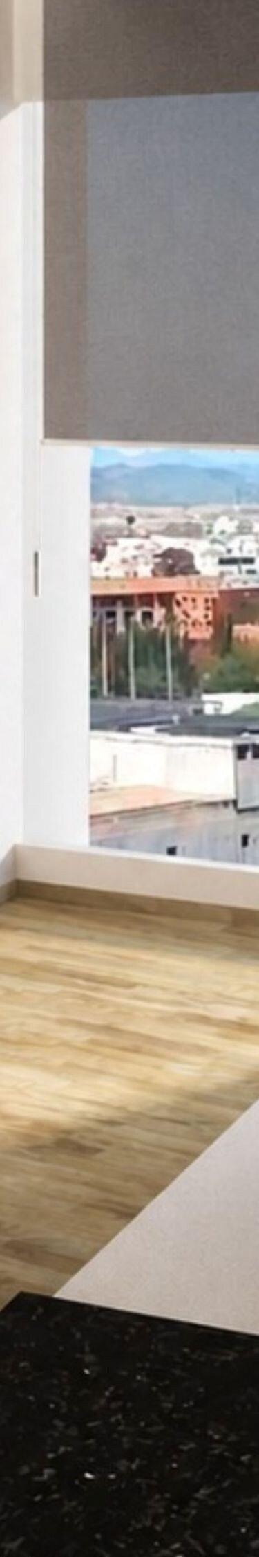 Vista a la ciudad, sala de estar , televisor, sofá